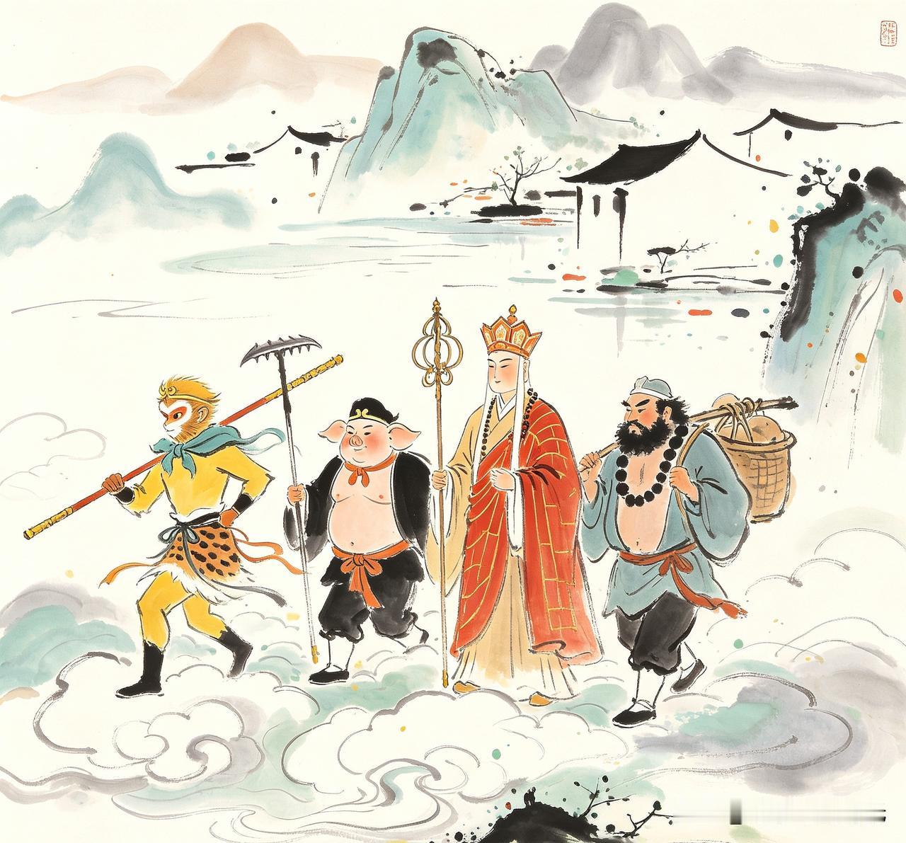 孙悟空打动我的，不是大闹天宫，是那场痛哭。
花果山称王，畅游花果山，暮宿水帘洞，
