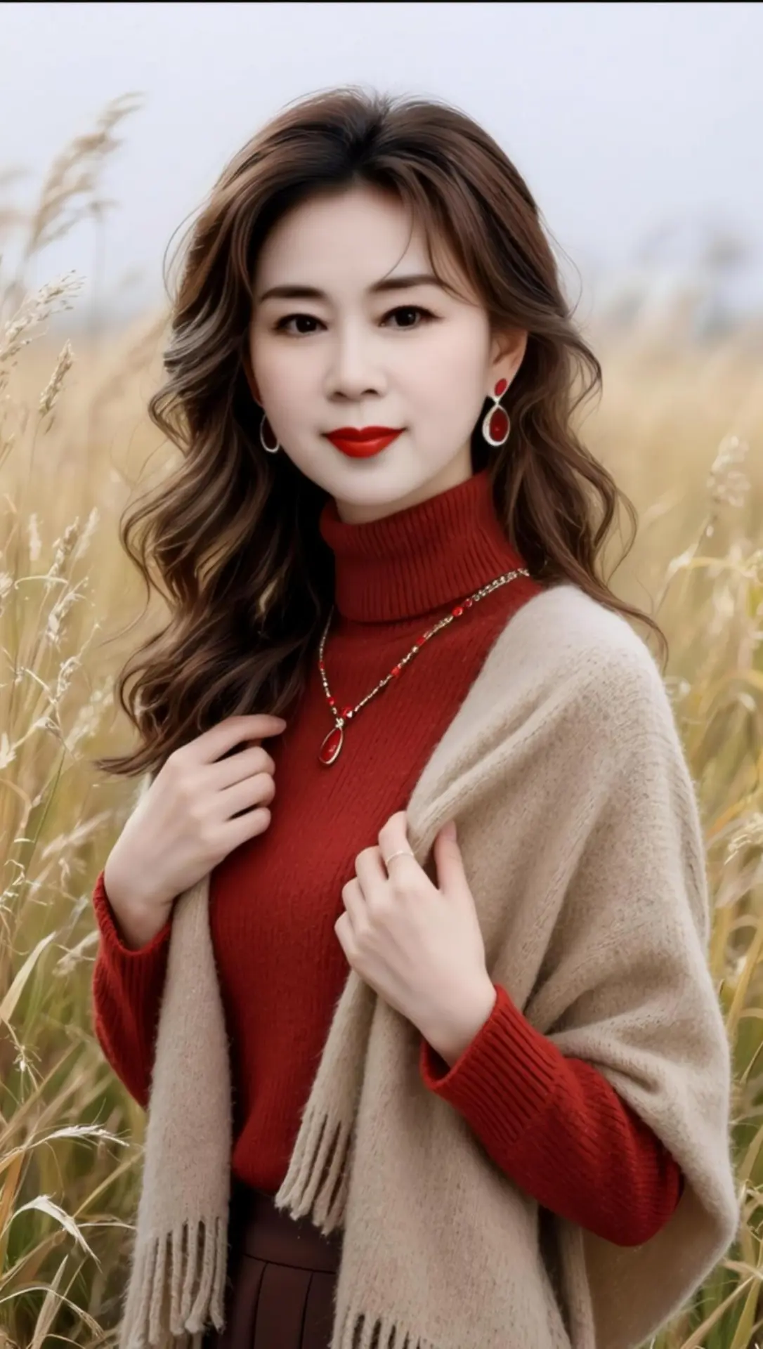 AI优雅草坪写真 ai创作