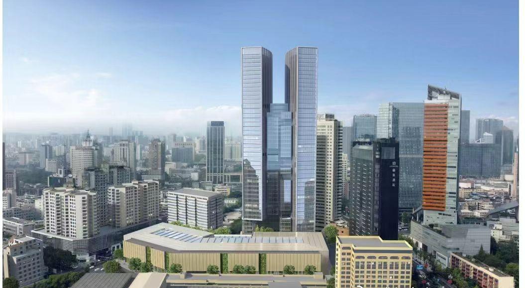 红照壁｜锦江首发广场｜定案效果图来啦！
该项目总建筑面积27.1万平方米，共包含