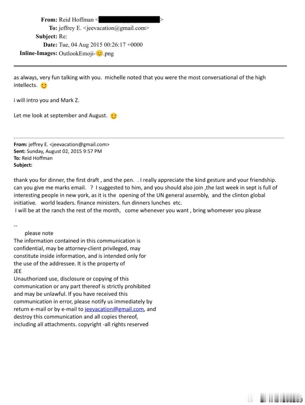 LinkedIn创始人主动提出帮爱泼斯坦联系扎克伯格。你以为LinkedIn上最