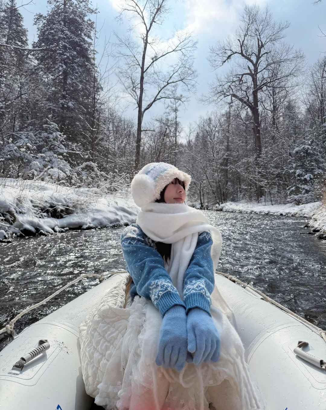 终于轮到我来玩雪啦～