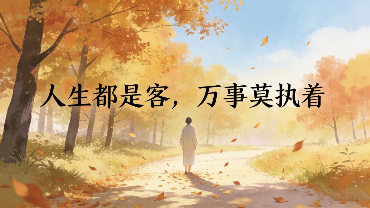 “莫执着”从不是躺平摆烂，而是学会与自己和解。得到时珍惜，失去时释怀；顺境时深耕