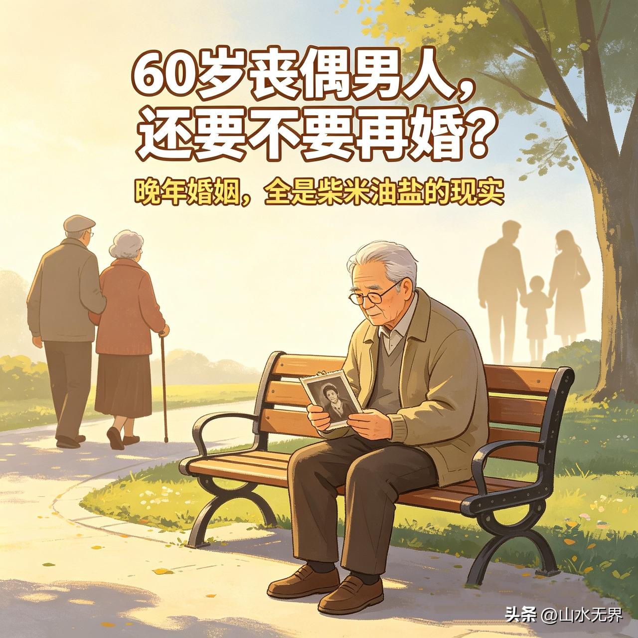 男人60岁丧偶后，还要不要再婚？有退休金和没退休金，差距太现实
 
男人年过六十