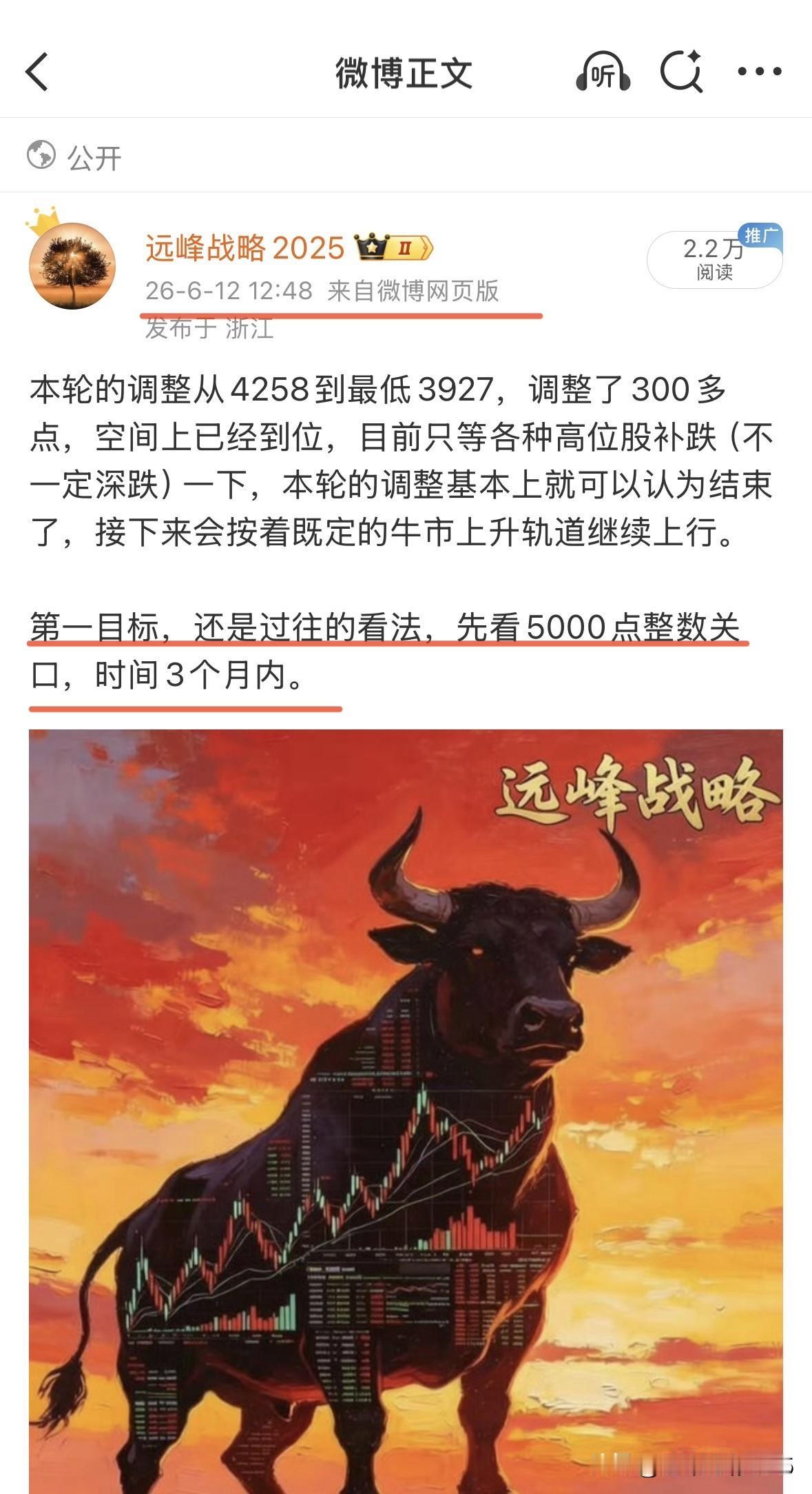 如果说我预感明天（周一）的股市会大涨，你们信不信？