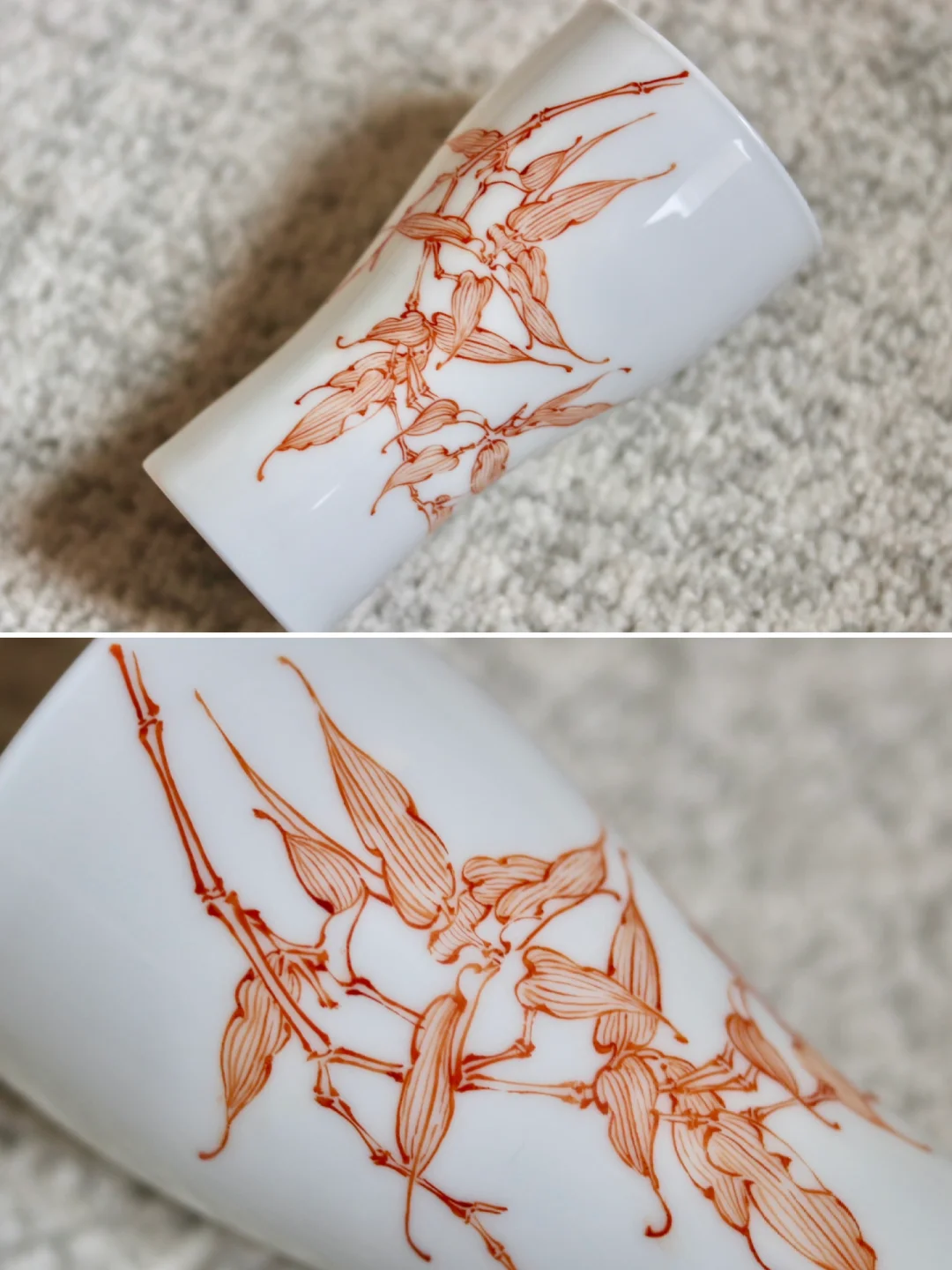 六尺绘新系列｜兼工带写竹叶杯勾线定稿～
