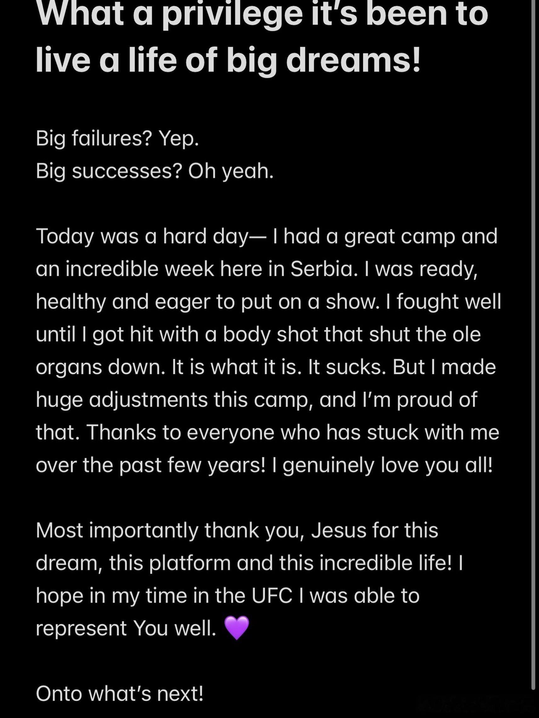 UFC 海丽·考恩/ Hailey Cowan赛后说明失利过程——“能怀揣远大梦