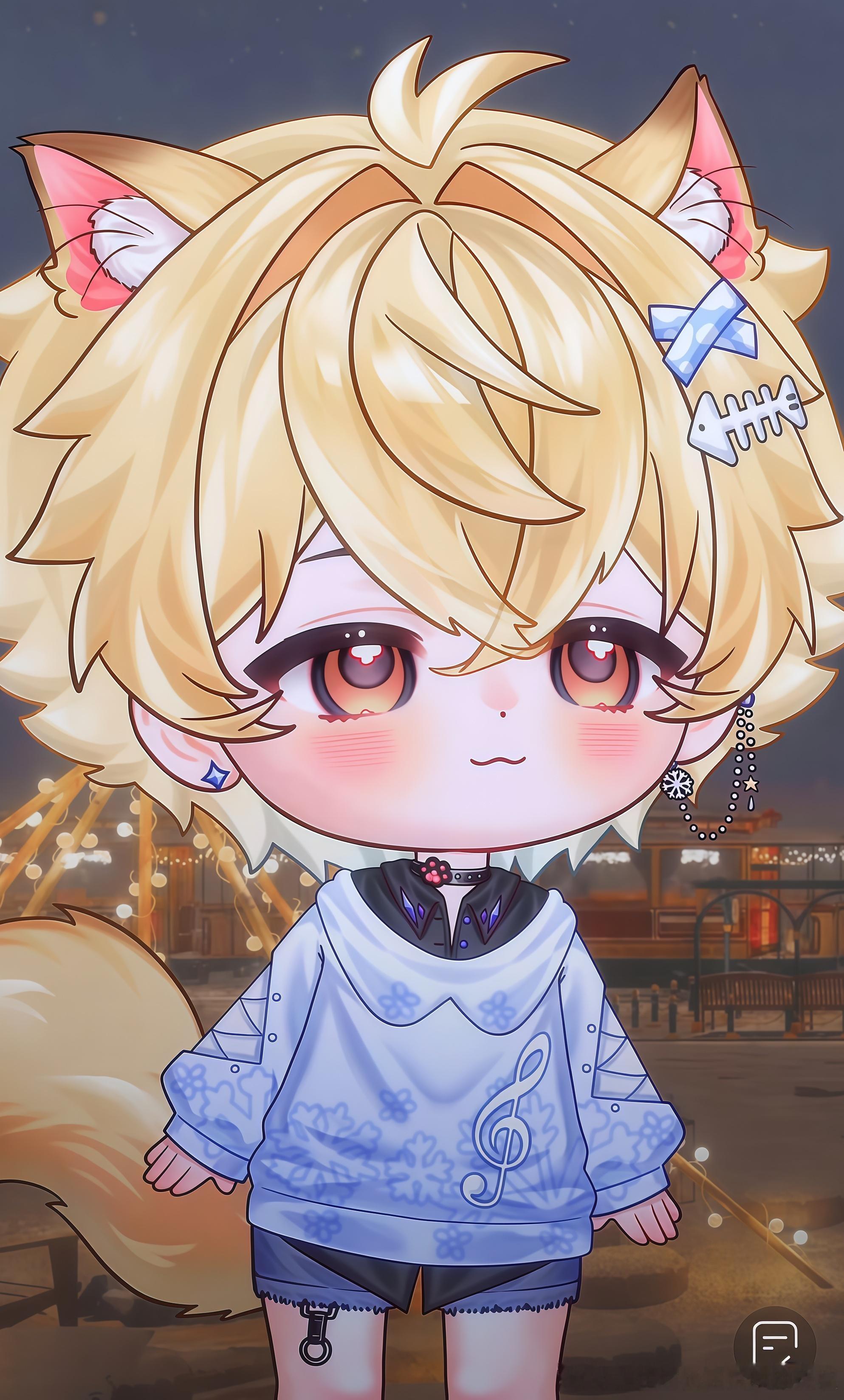 ☃️ 被打成猫饼了😿 