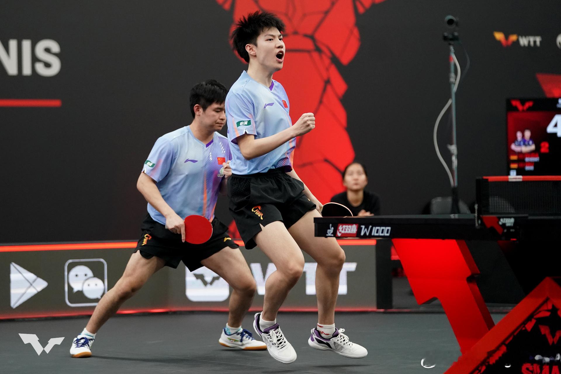 林诗栋黄友政男双晋级四强 燃起来🔥 