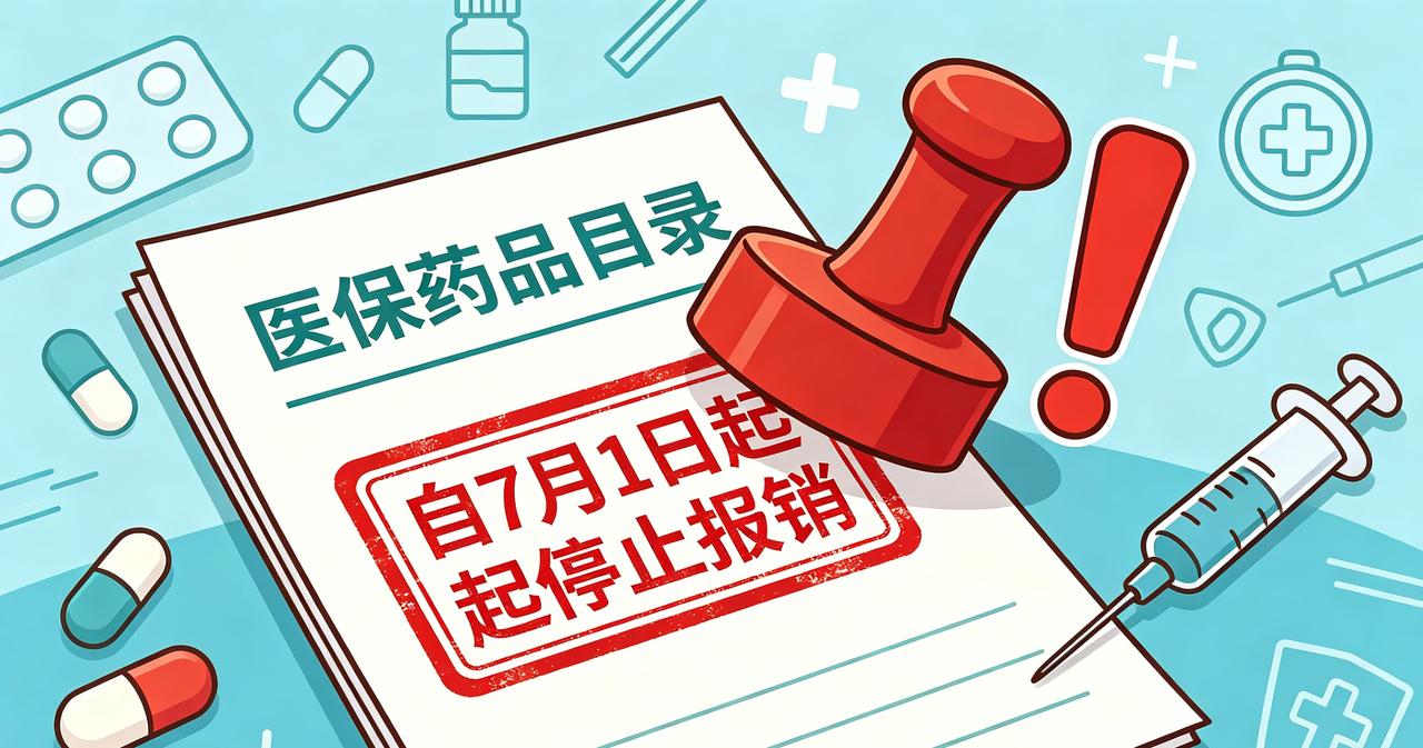 紧急提醒！
7月1日起8类药医保不再报销，
常吃的快自查
 

7月1日起医保目