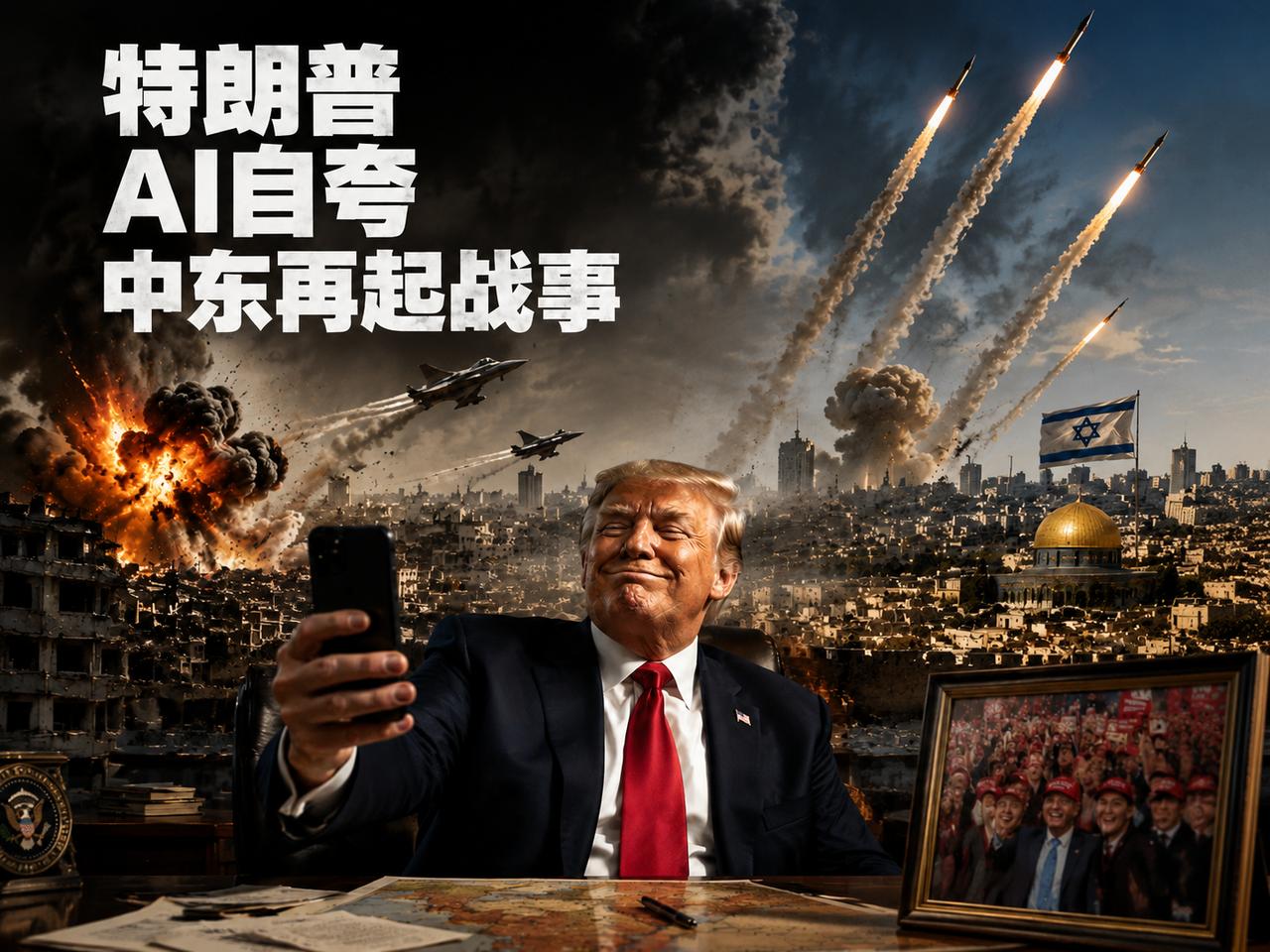 离谱，实在是太离谱了，特朗普又发AI视频了，视频的名字叫：人人都爱特朗普。


