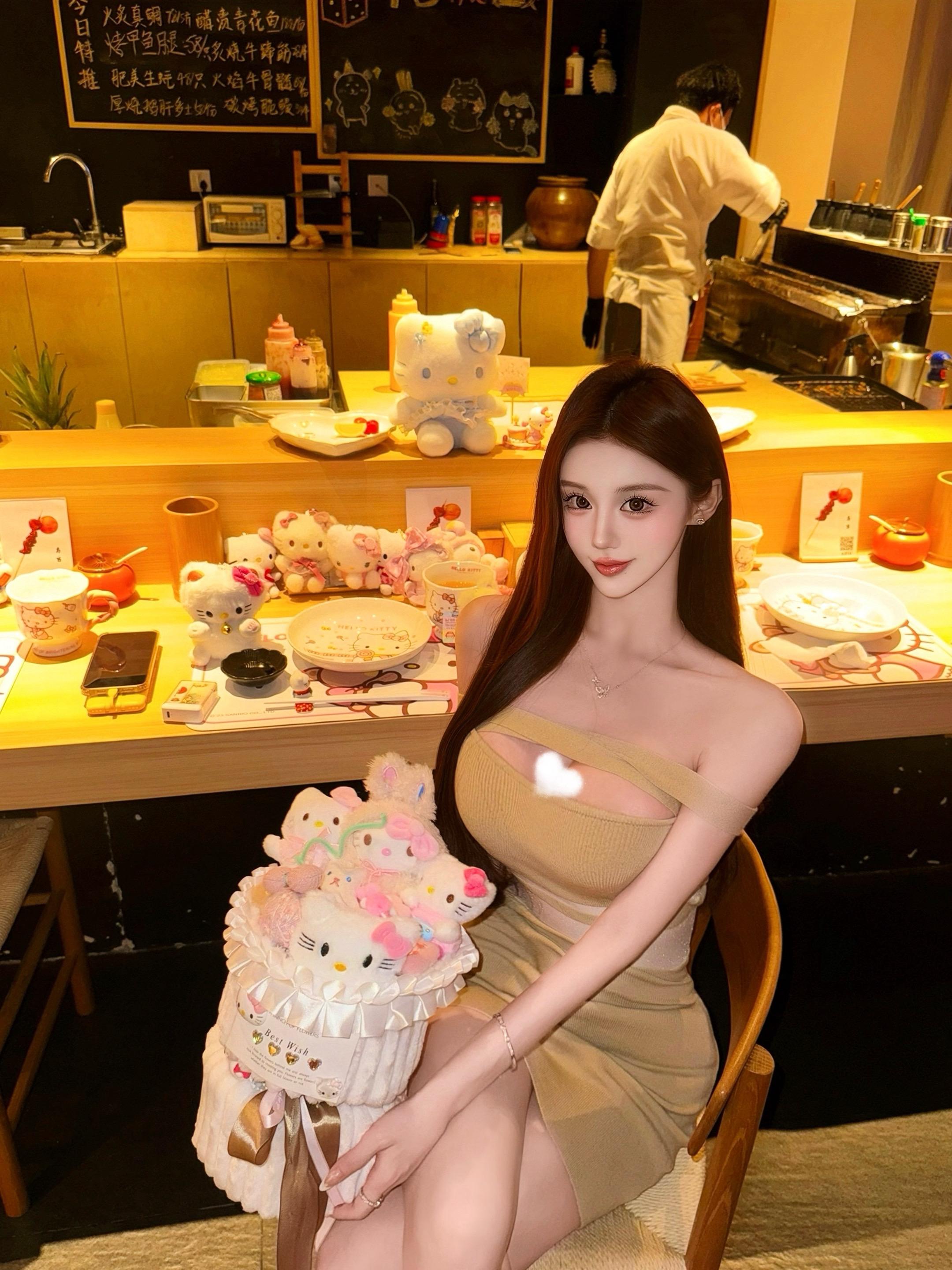 她私底下就是薯条冰淇凌都来啊