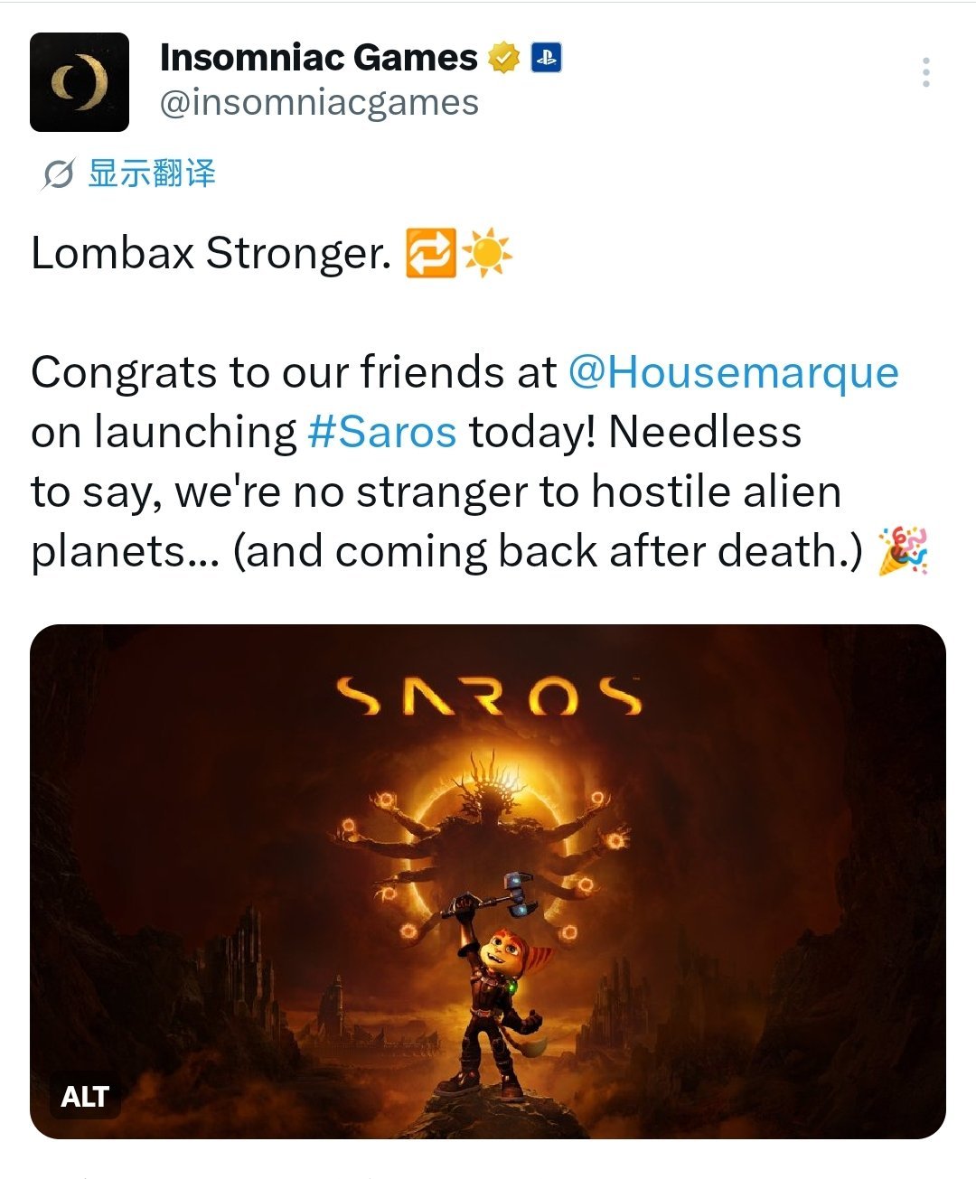 沙罗周期 同样作为索尼旗下第一方工作室，失眠组也为芬兰开发商Housemarqu