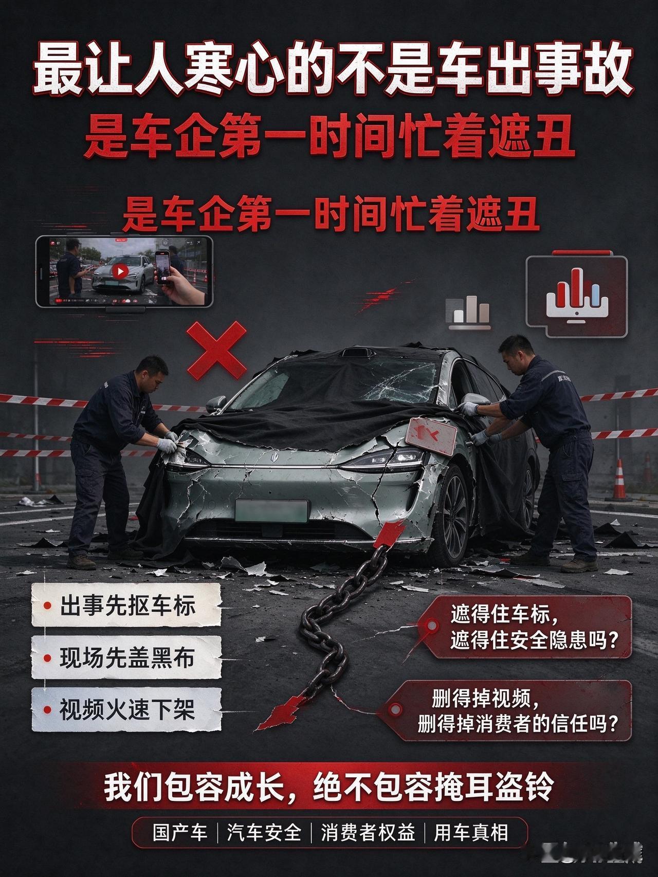 最让人寒心的不是车出事故，是车企掩耳盗铃的遮丑操作！

真的太失望了，彻底看透了