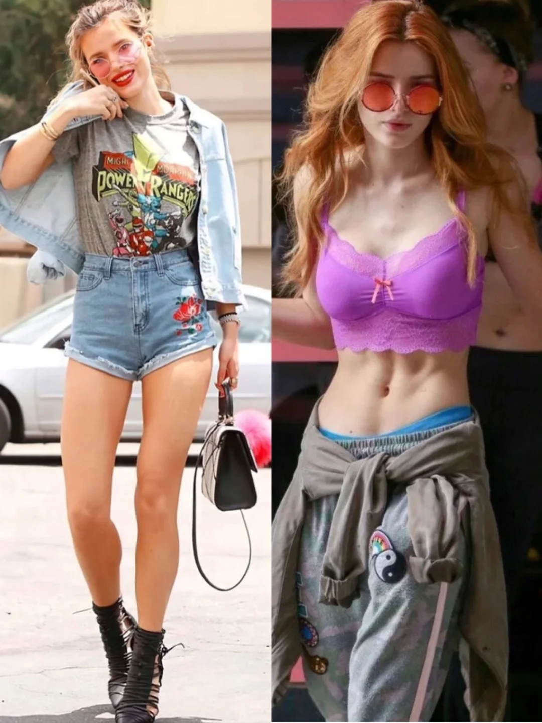 贝拉·索恩Bella thorne街拍，身材太辣了