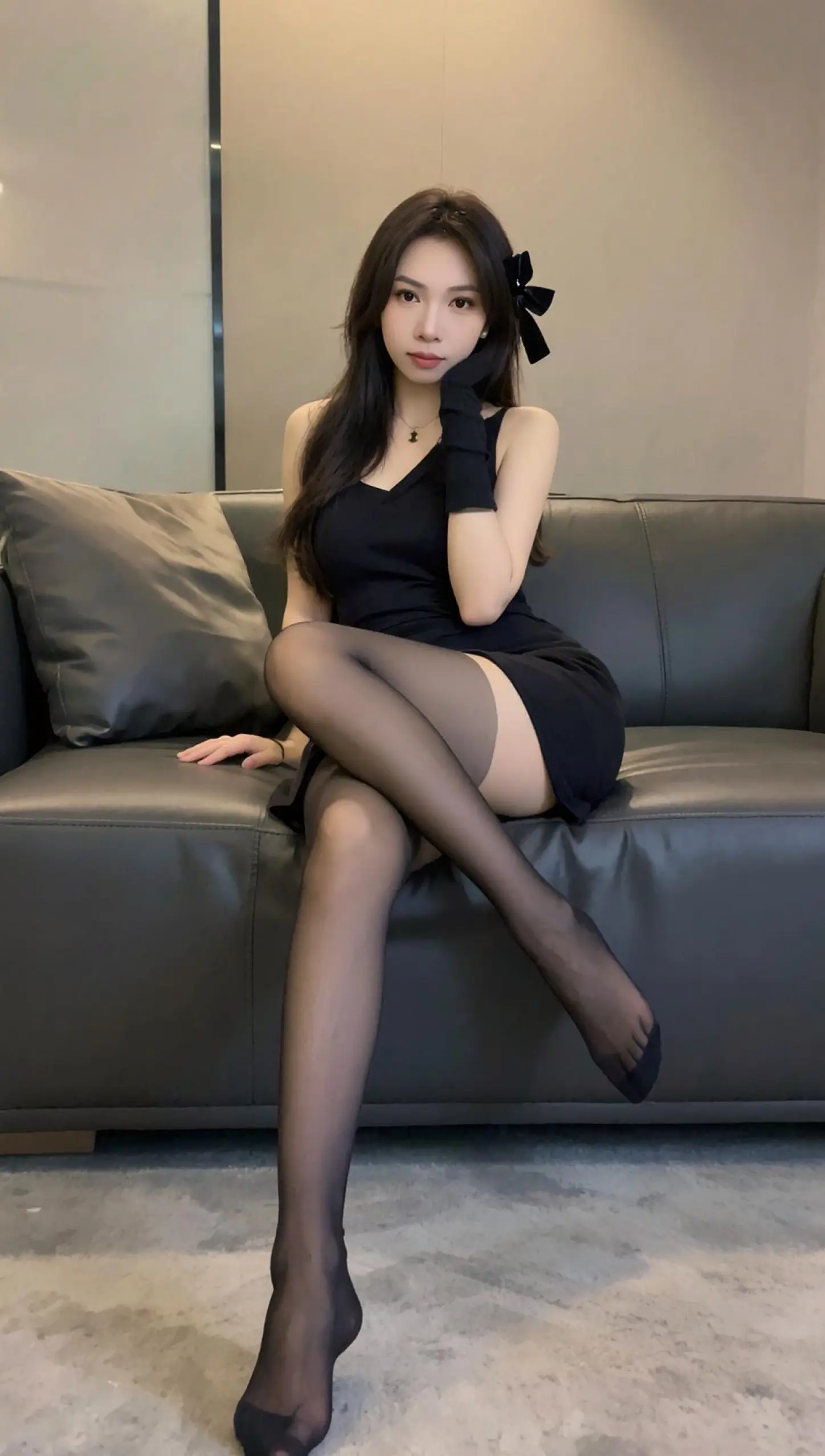 高跟黑色丝袜穿搭 腿精 穿出长腿美感 御姐控 御姐风穿搭