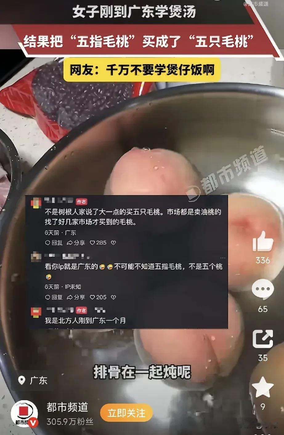 北方姑娘刚来广东不久，适应不了当地气候，听当地人说用“五指毛桃”煲汤可以祛湿，于