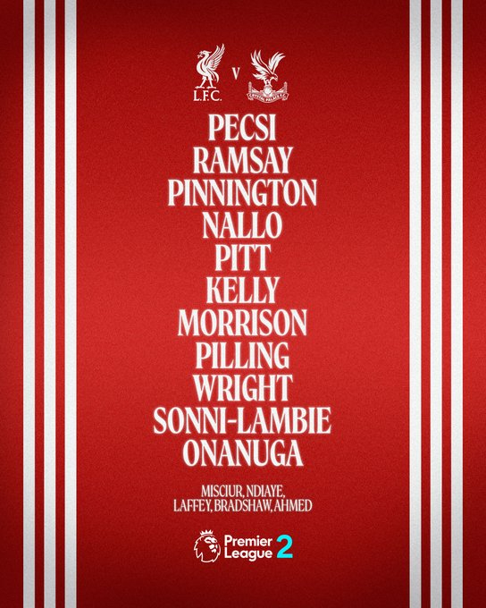 利物浦青训 常规赛收官战，桑尼兰比终于迎来U21联赛首秀 