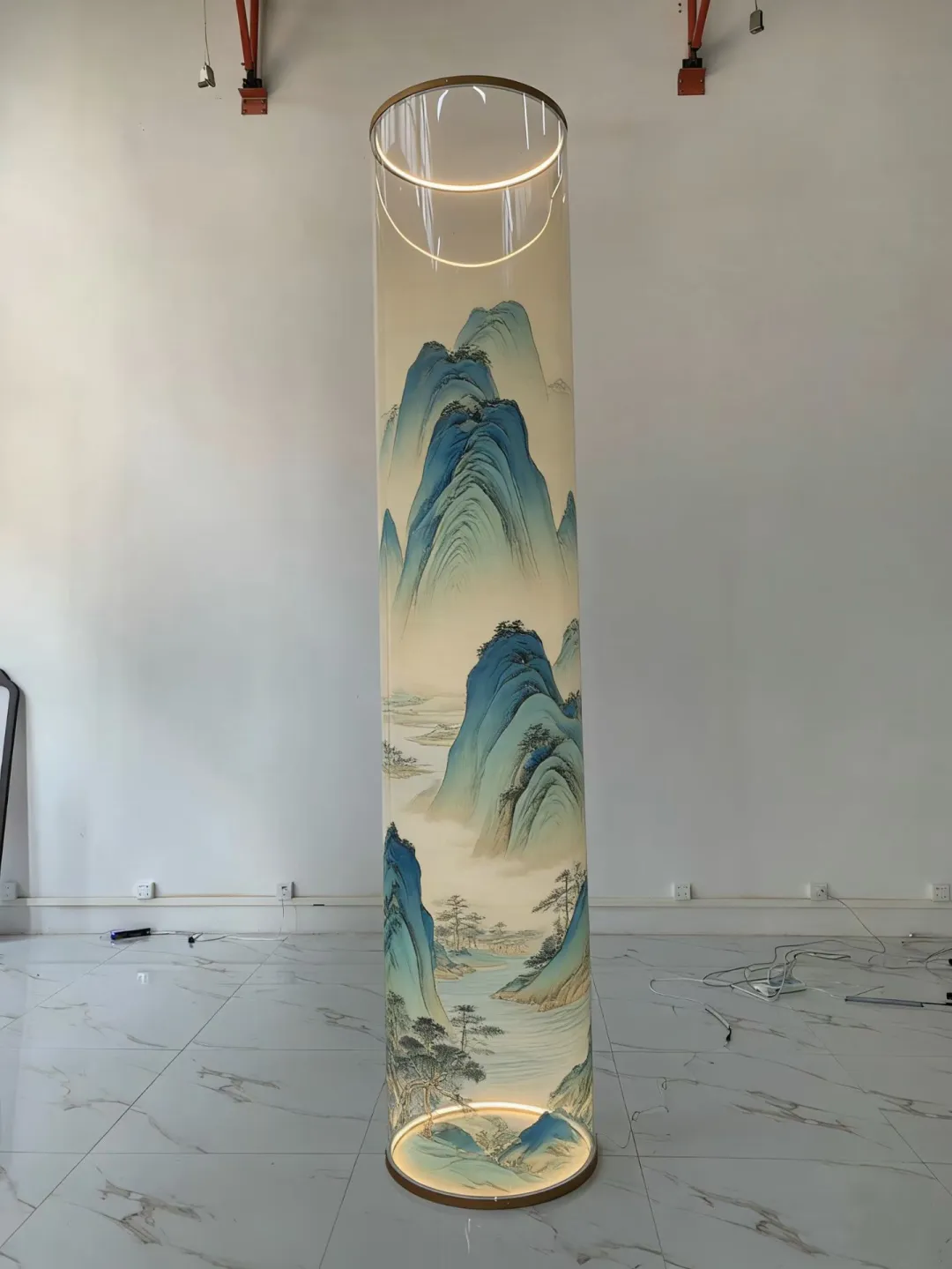 宋式美学·圆柱体发光美陈展览展示装置