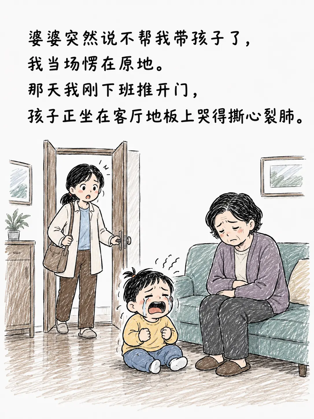 婆婆突然说不帮我带孩子了！