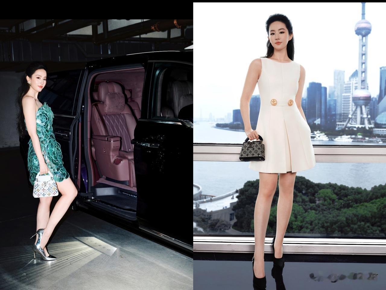 我闺蜜在上海见到了刘亦菲，回来偷偷跟我说：

以后别再说刘亦菲是美女了，你是不知