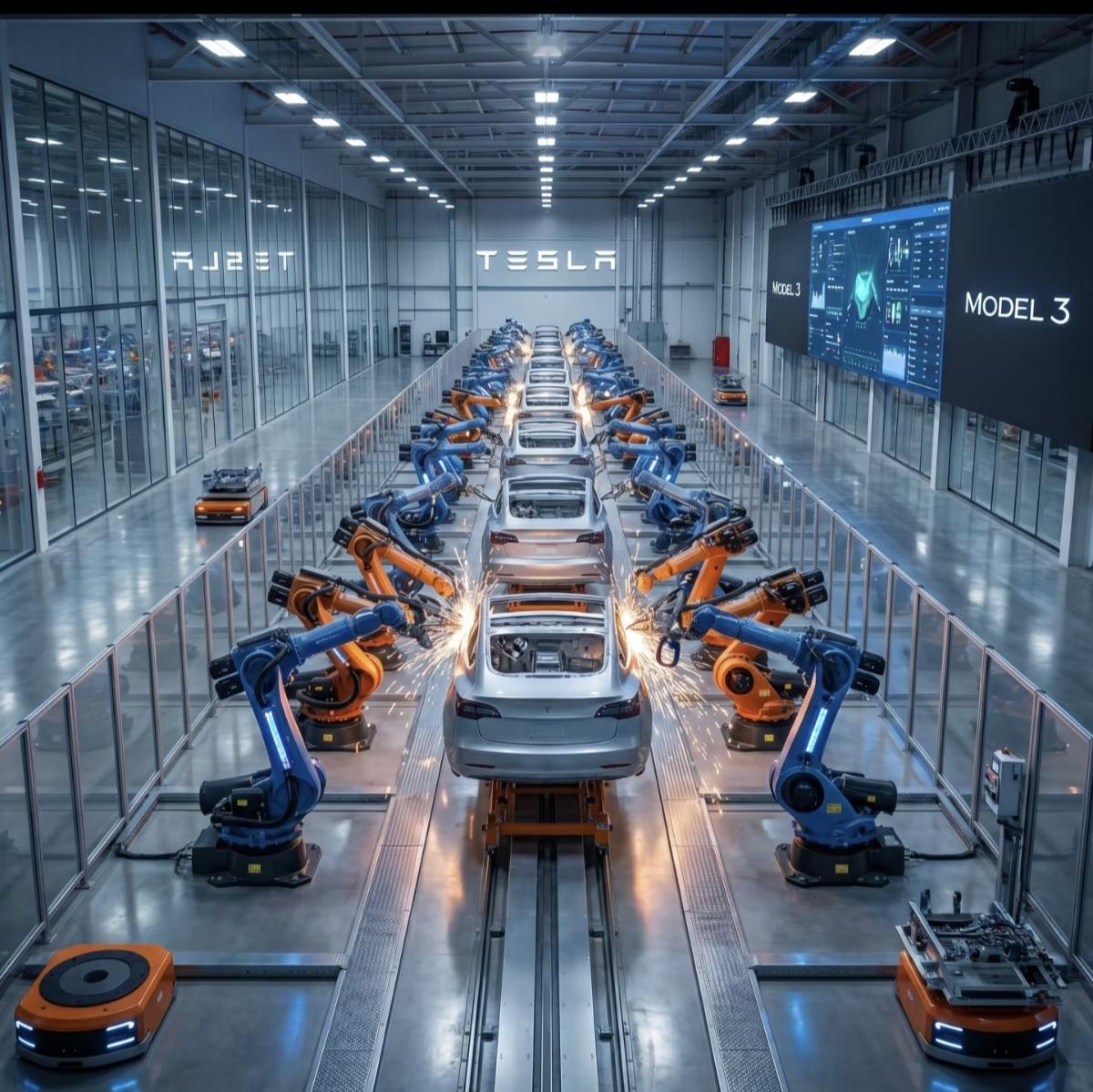 特斯拉Model 3零部件只有一万个，比比亚迪、小鹏、小米都要少，零件少还卖20