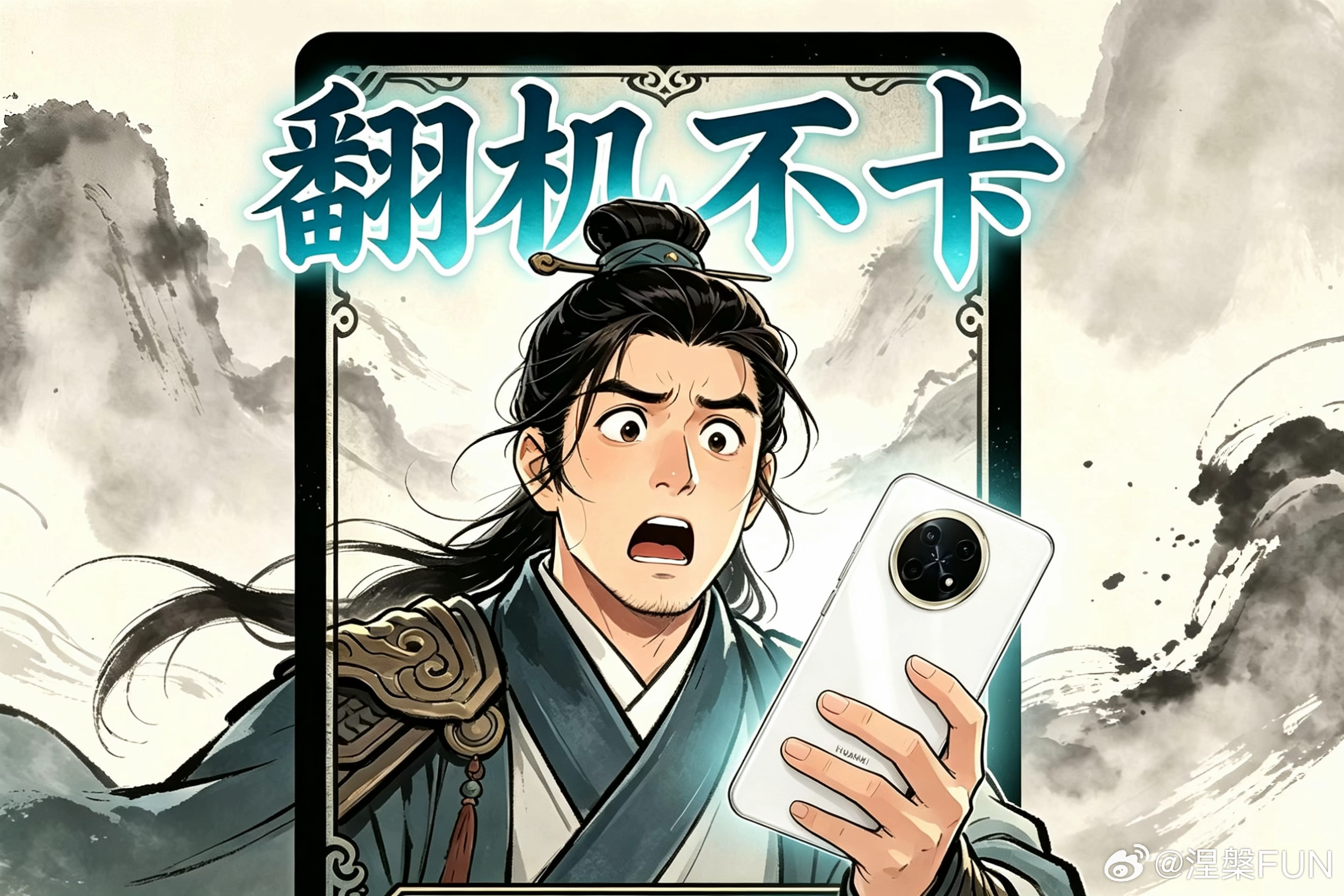 翻机不卡 典故：公元2026年，某博主用华为畅享90 Pro max直播王者荣耀