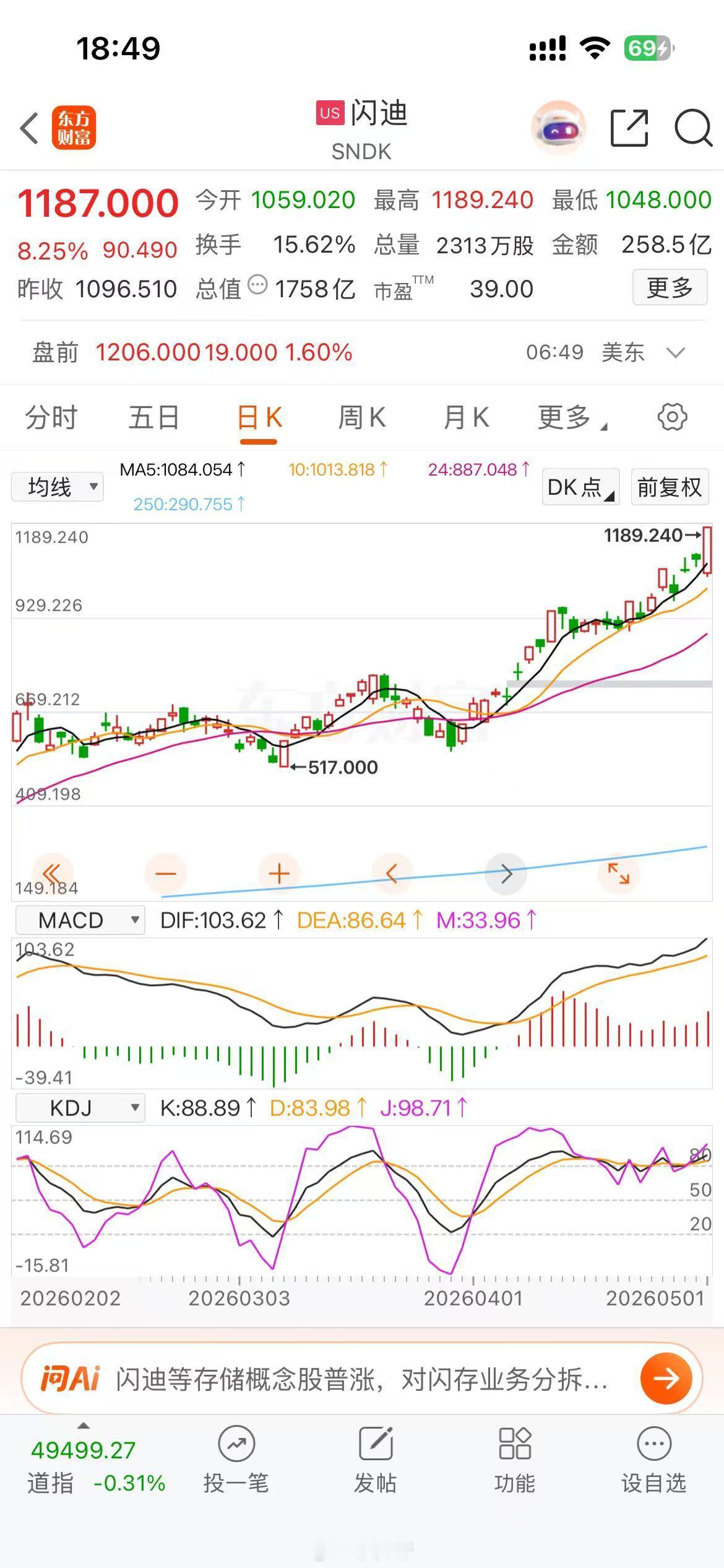 🚀 420亿美元长单锁死需求！闪迪CEO放话：“行业转折点已至，我想不出谁是输