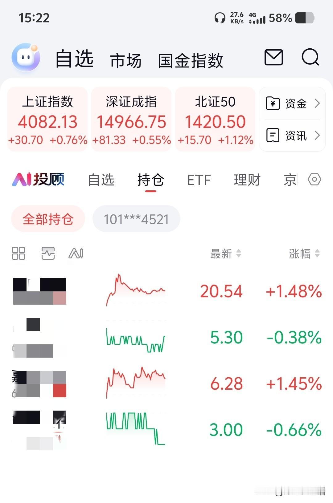 今日股市三大股指飘红，我在出行途中进行了补仓。
今日前往长沙，一上午忙得不可开交