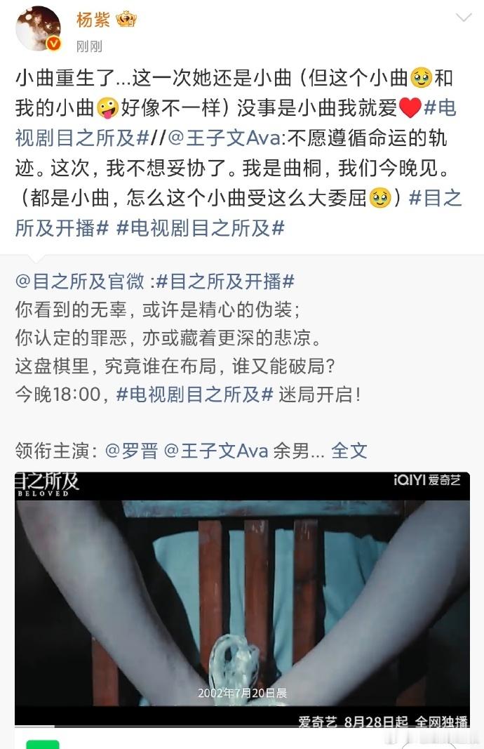 超燃联动！《欢乐颂》姐妹助力王子文 “目之所及” 宣传，王子文朋友圈打 call