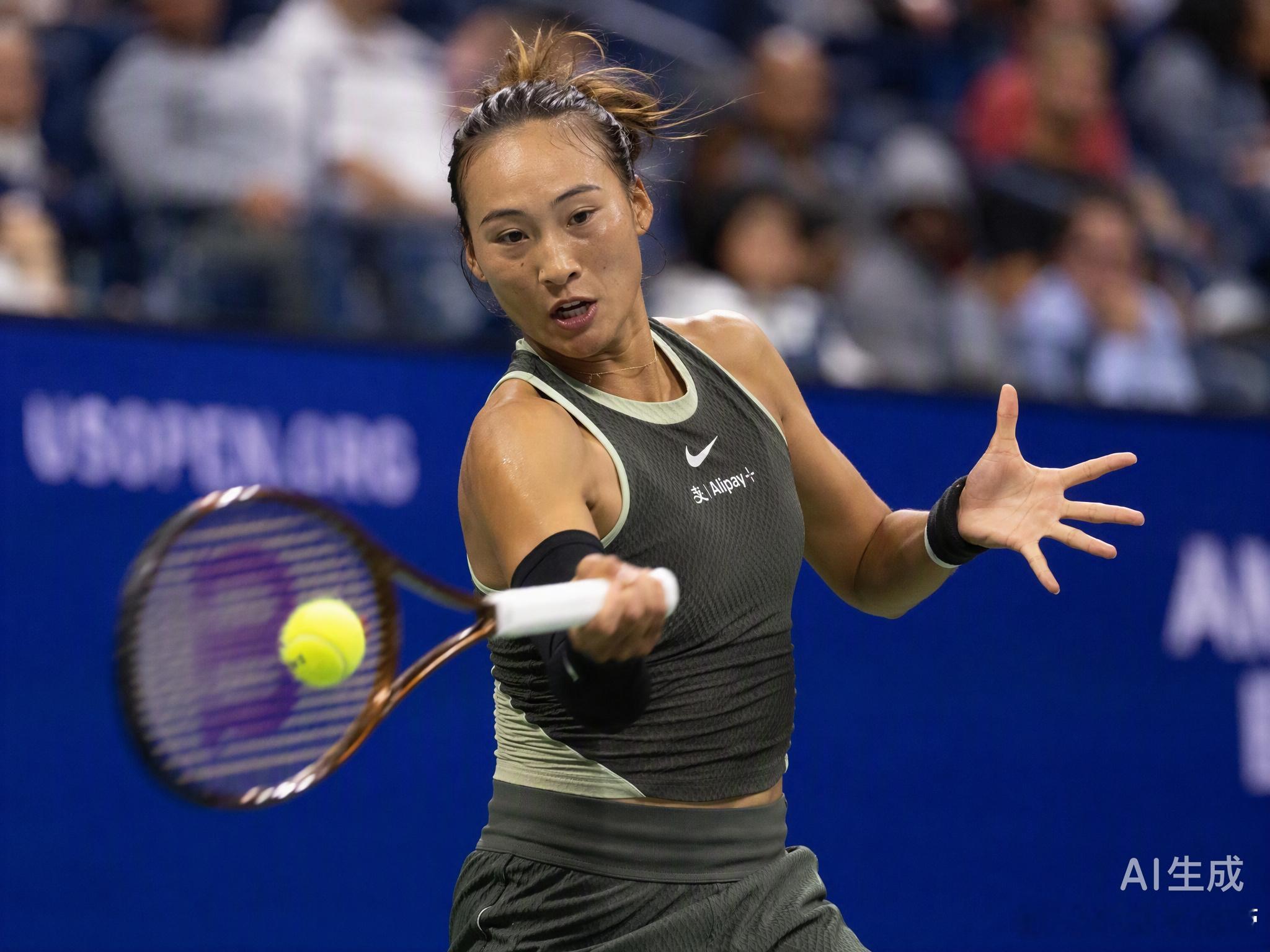 4-6、6-3、6-1，郑钦文这场球赢得提气。面对16岁的俄罗斯新星柳托娃，首盘