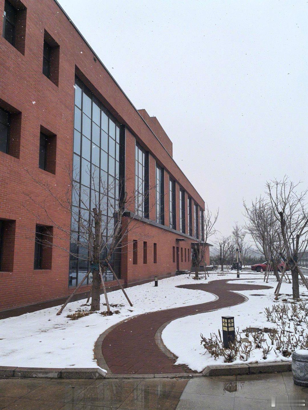 雪落汴梁，陪郭宏兄游罢大相国寺，同逛河南大学校园。铁塔湖栈道赏雪，玫瑰苑忆旧，漫