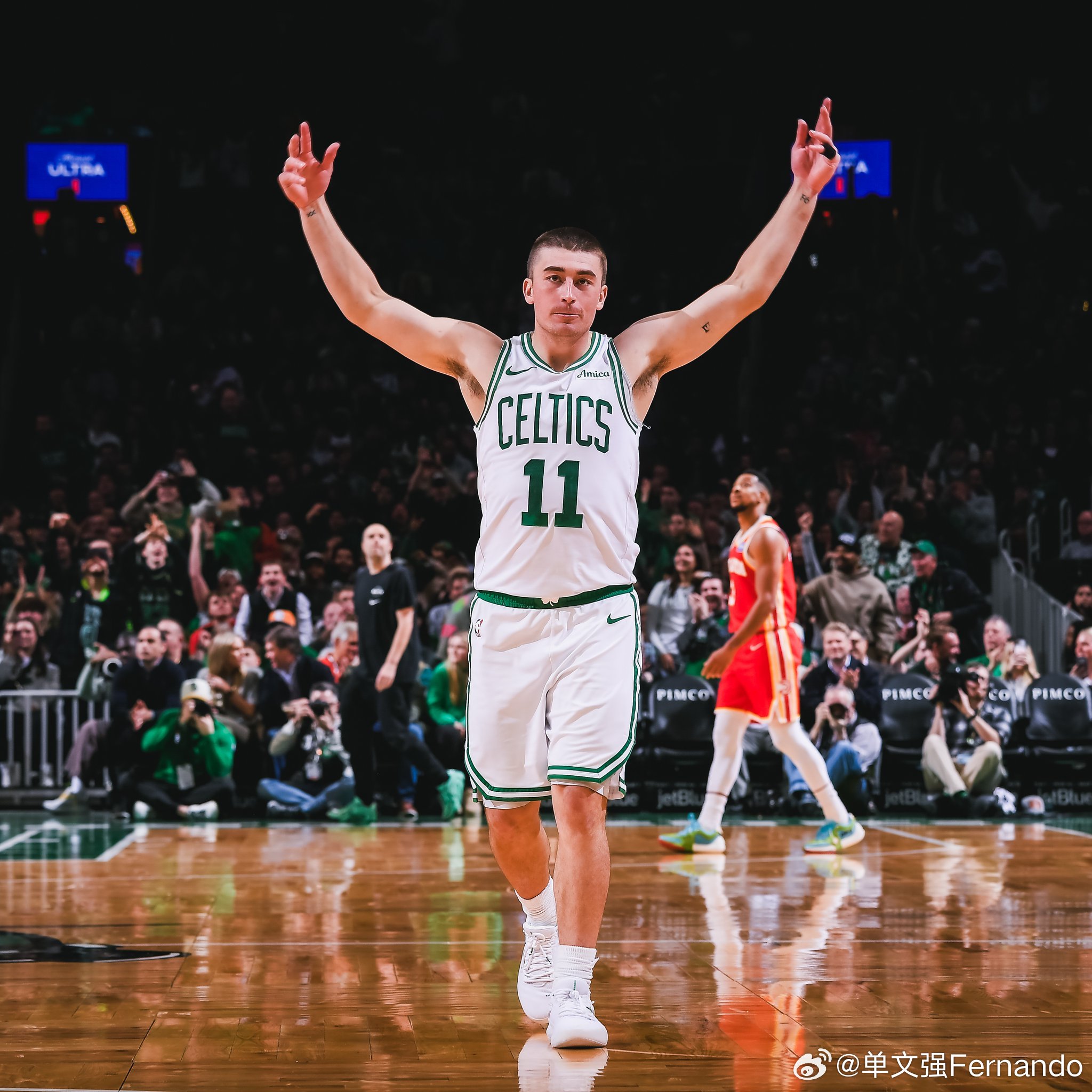 波士顿凯尔特人！主场109-102赢下东部第五的老鹰，巩固一下东部第二！没有杰伦