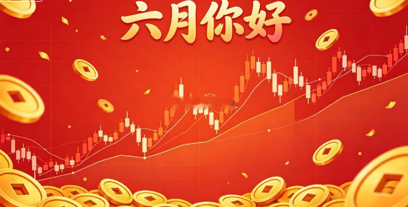 新六月，新起点！愿各位老铁们财富六月顺风顺水。交易得心应手，收益稳步增长。乘行情