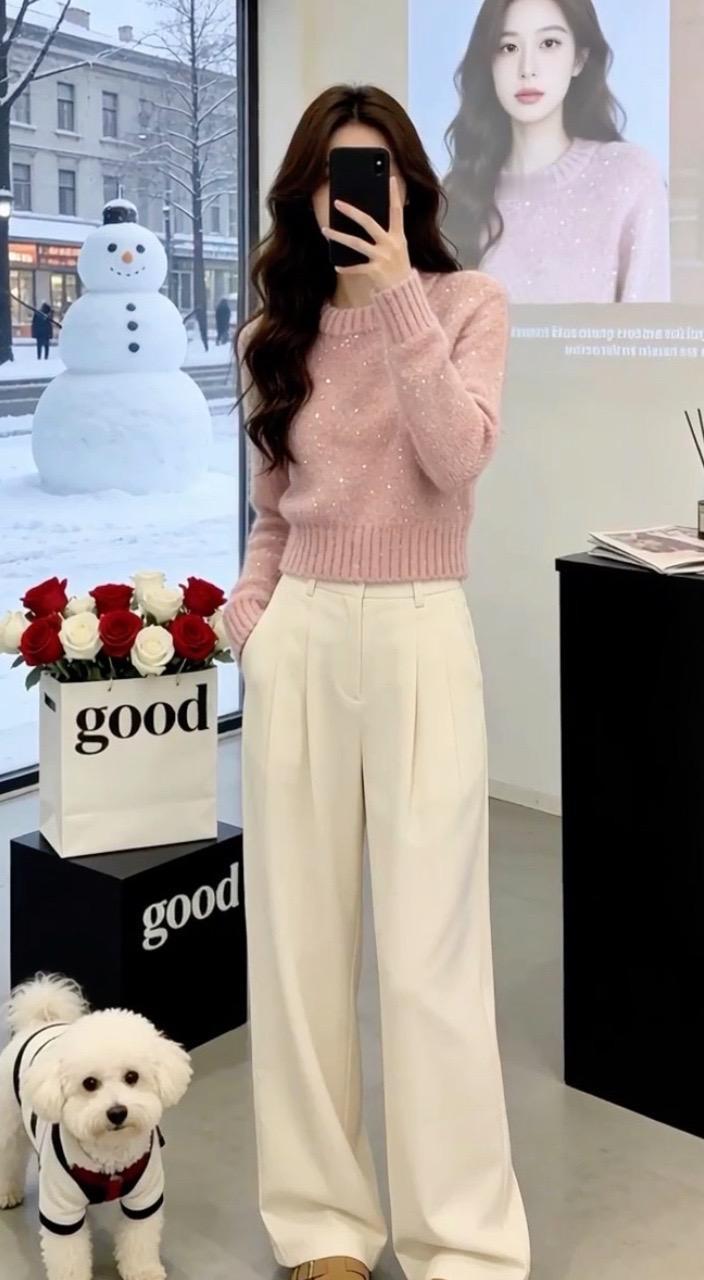 修身针织衫高级感穿搭 洋气减龄谁穿谁好看