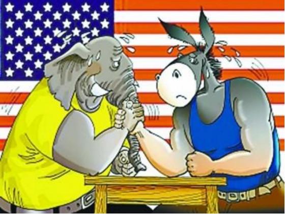 美国民主共和两党玩儿的真溜！
共和党的特朗普负责开疆拓土，把盟友拷打个遍，
等民