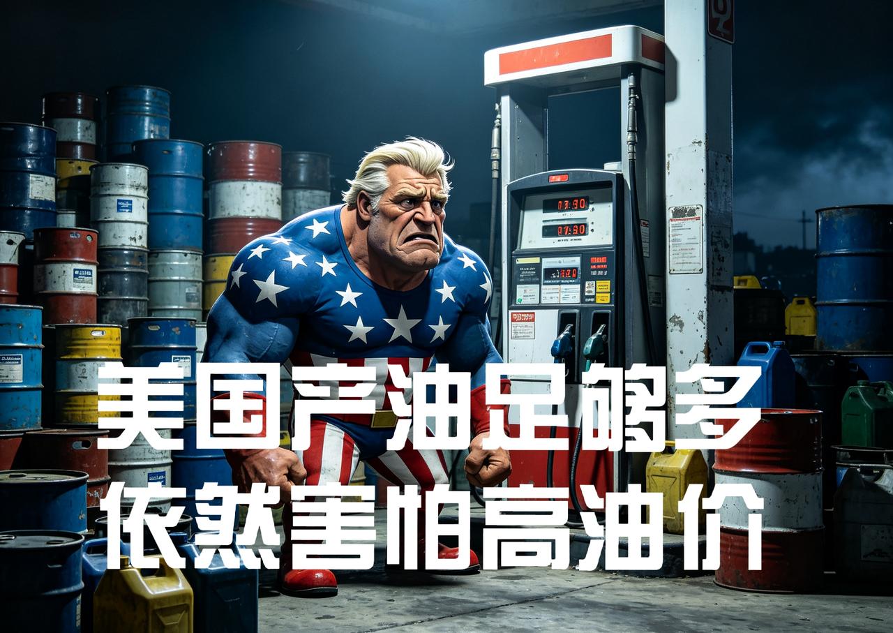 美国产油能自足，为啥还怕高油价？
一句话：美国虽然“产油够烧”，但它的经济、民生