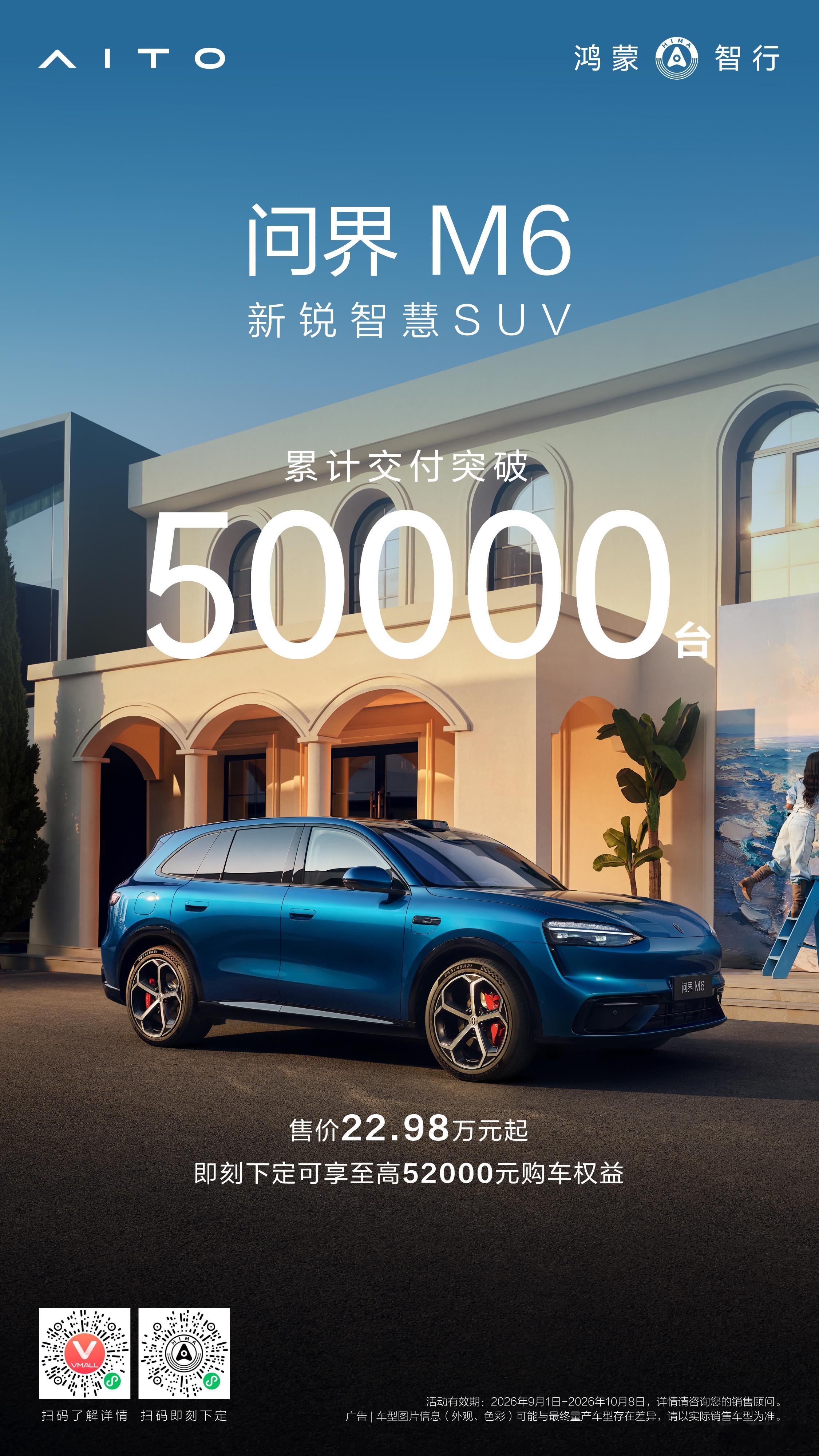 问界M6上市累计交付突破超50000台！[酷] ​​​
