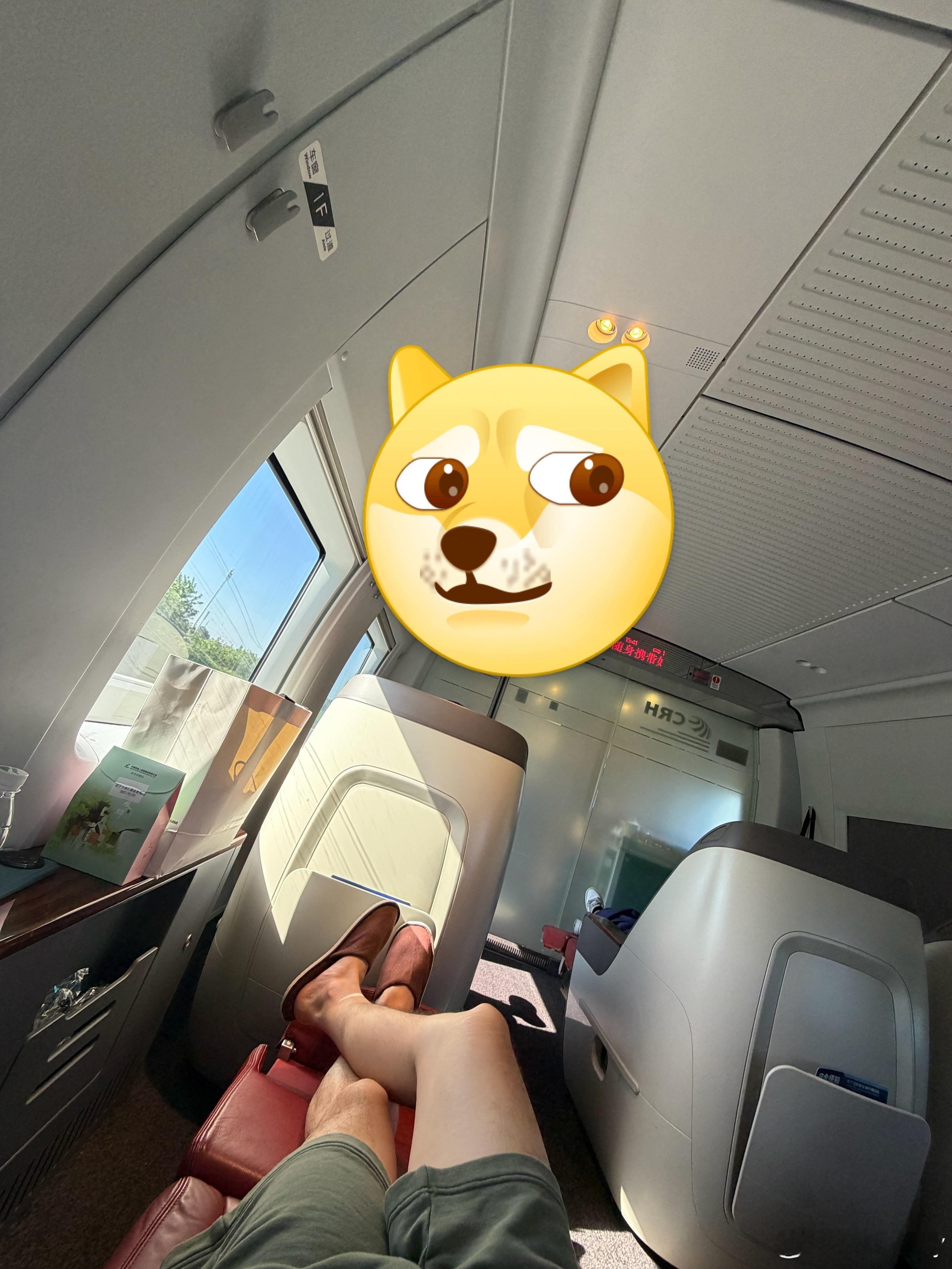 刚才还在高铁站看见有人吃[doge]不过今天高铁🚄延误了快一小时，到底是个什么