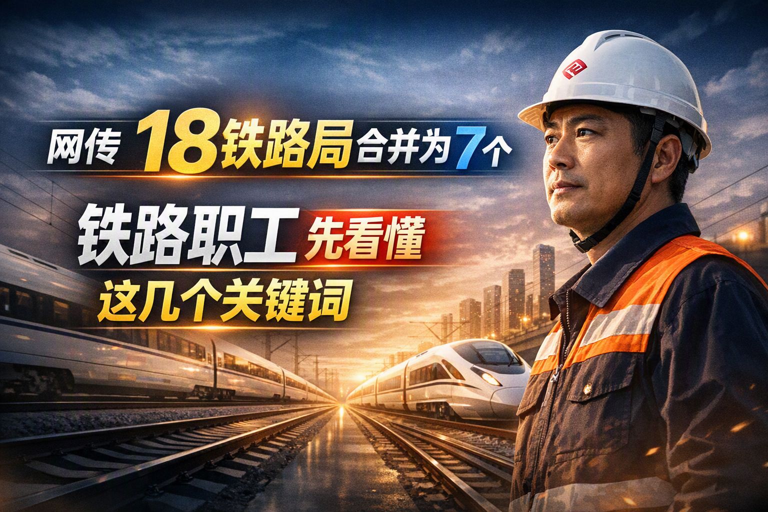 网传18铁路局合并为7个，铁路职工先看懂这几个关键词