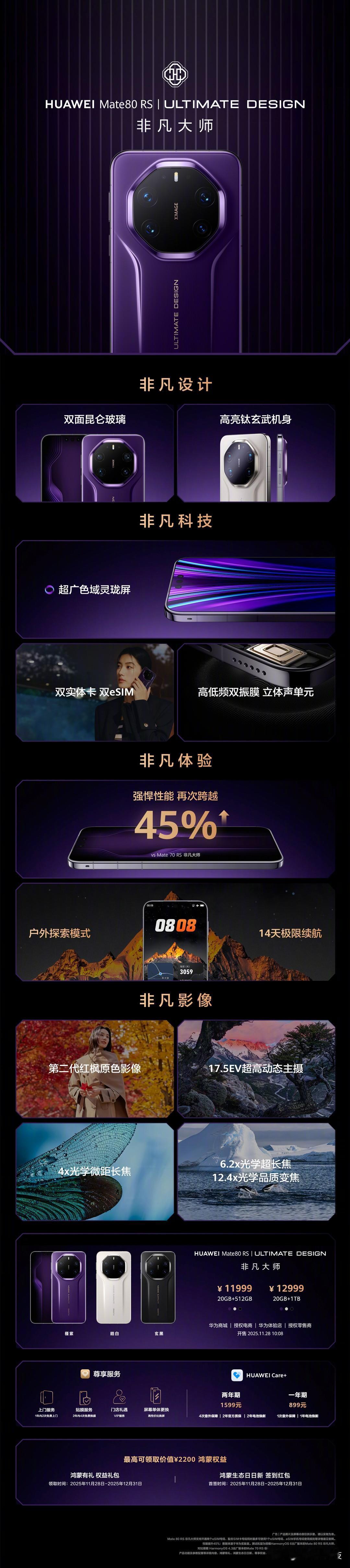 华为Mate 80 RS 非凡大师在11月25日发布会上通过首发全链路BT.20