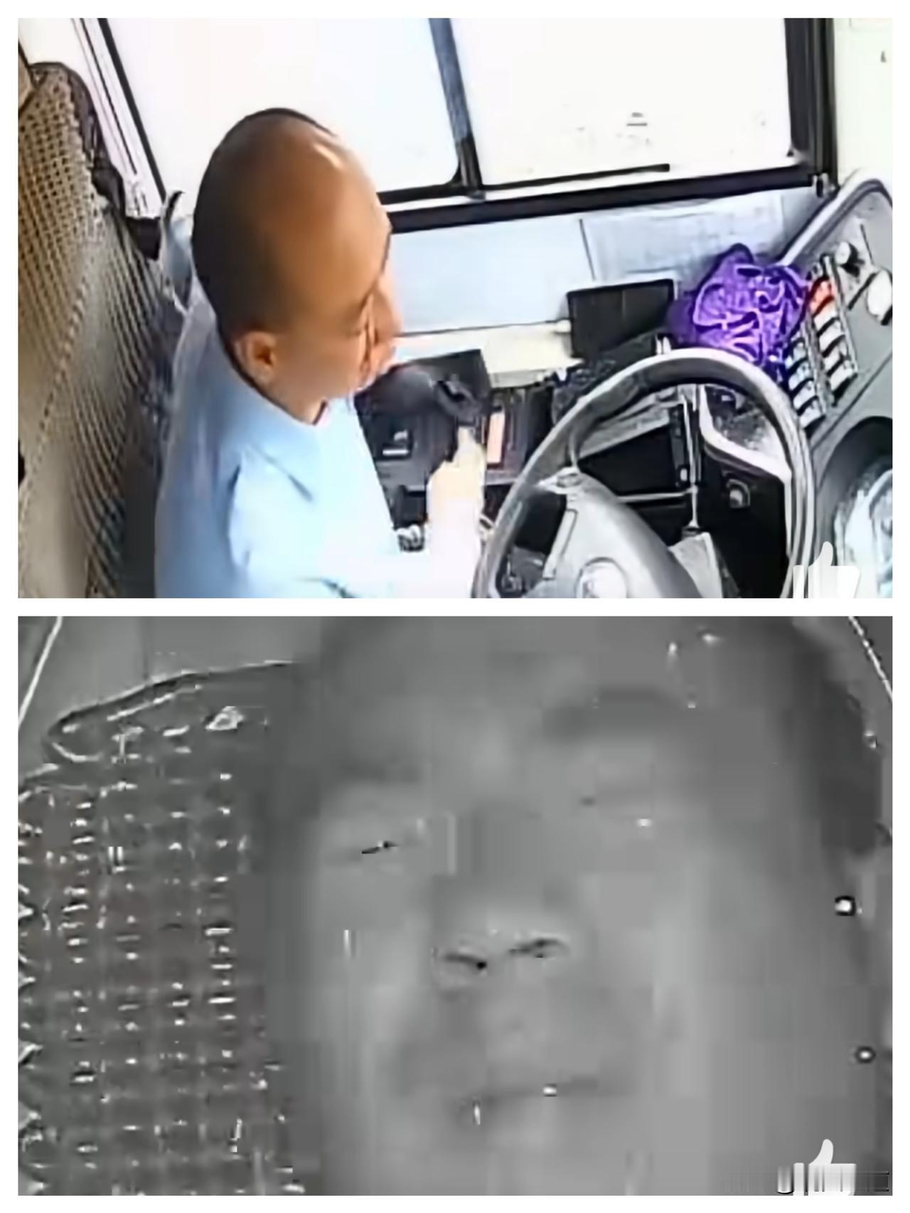 🚌 他看不见了，车却稳稳停下。
 
这不是电影，是公交司机李林在0.1秒内，用