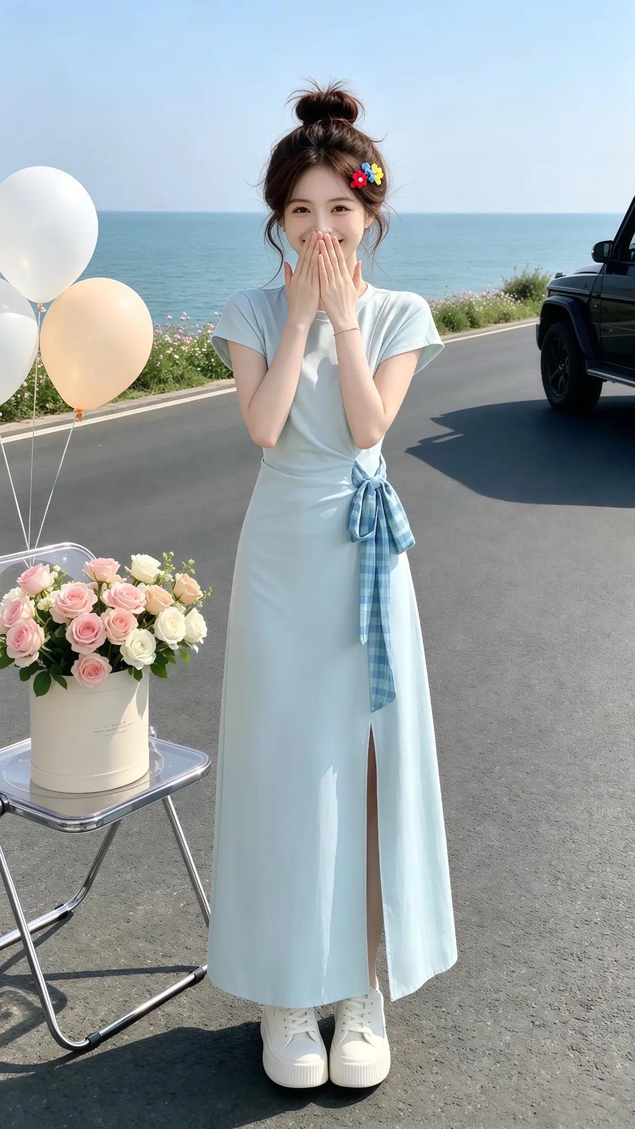 又到穿裙子的季节了 轻松get夏日松弛感淡人穿搭 短袖一穿夏天就真的开始了 一键