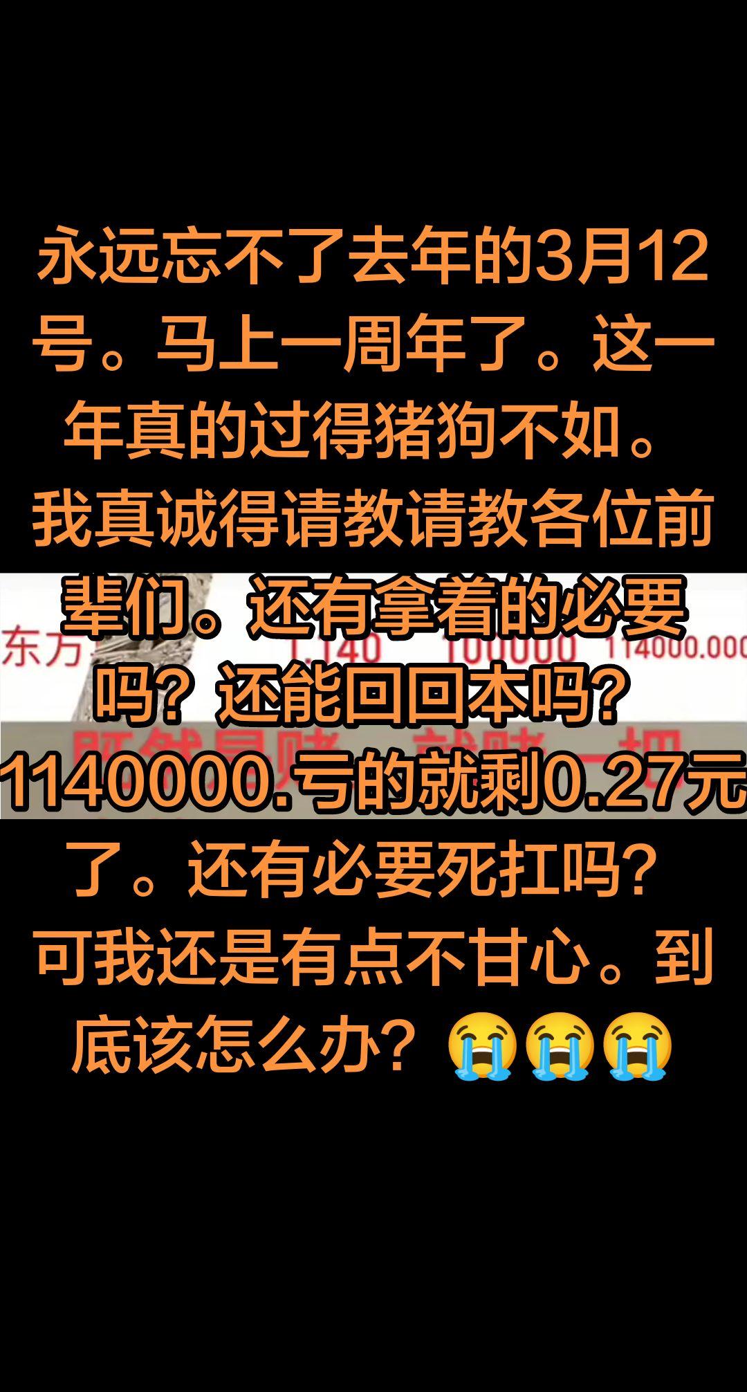 永远忘不了去年的3月12号。马上一周年了。这一年真的过得猪狗不如。 我...