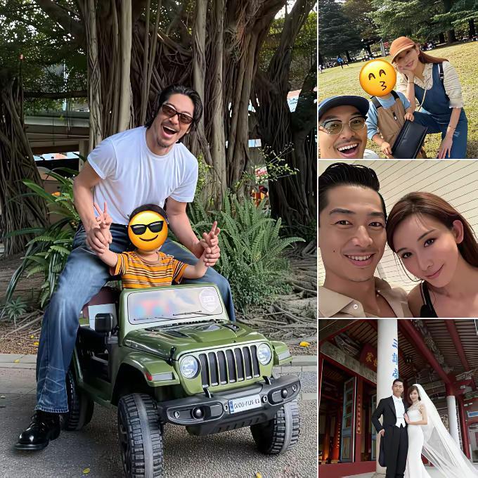 林志玲老公AKIRA首晒父子正面照 ​​​