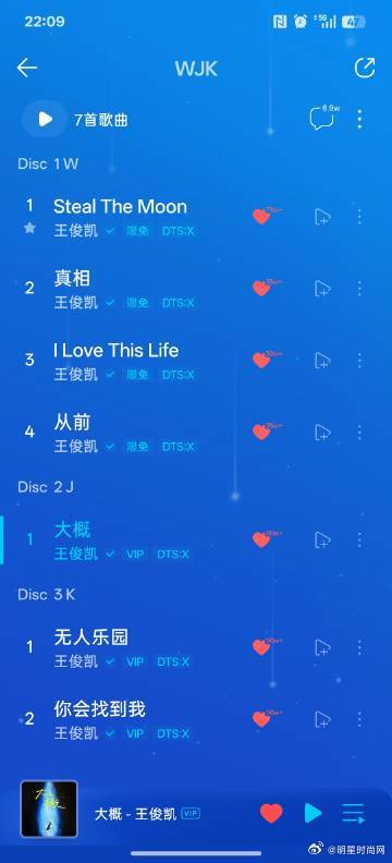 王俊凯无法说出口的话都在歌里王俊凯J篇章有大概 王俊凯无法说出口的话，而这些最终