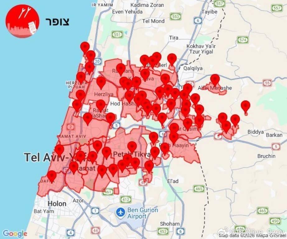 特拉维夫遭导弹袭击 