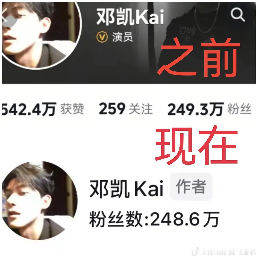 CP解绑对邓凯影响这么大吗？持续掉粉中 