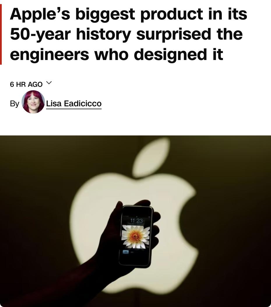 美媒：苹果50年来最重要的产品是iPhone，其诞生源于iPod的成功与危机：2