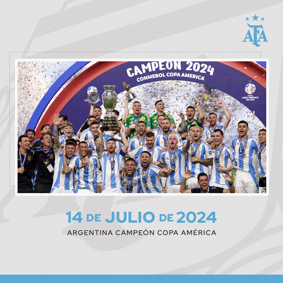 2024年7月15日(北京时间)，转眼， La Scaloneta&Messi 