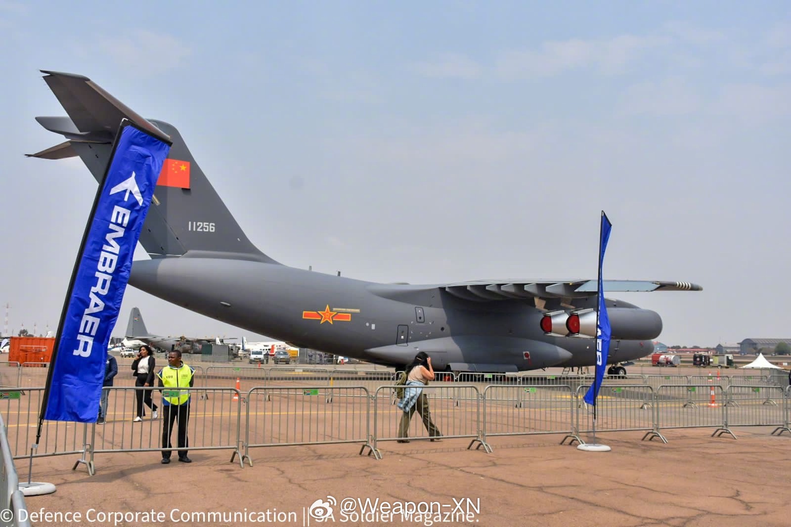 #兵器影像[超话]# 中国空军运20运输机亮相南非举办的2024非洲航空航天和国